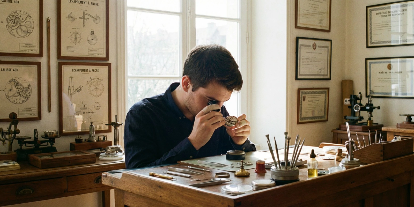 CAP Horlogerie à Morteau et Besançon : Le Berceau de l'Horlogerie Française Atelier d'horlogerie au lycée Edgar Faure de Morteau, capitale française de l'horlogerie