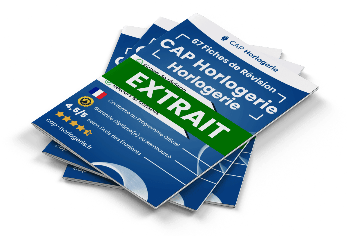 Extrait Fiches Révision gratuites CAP Horlogerie